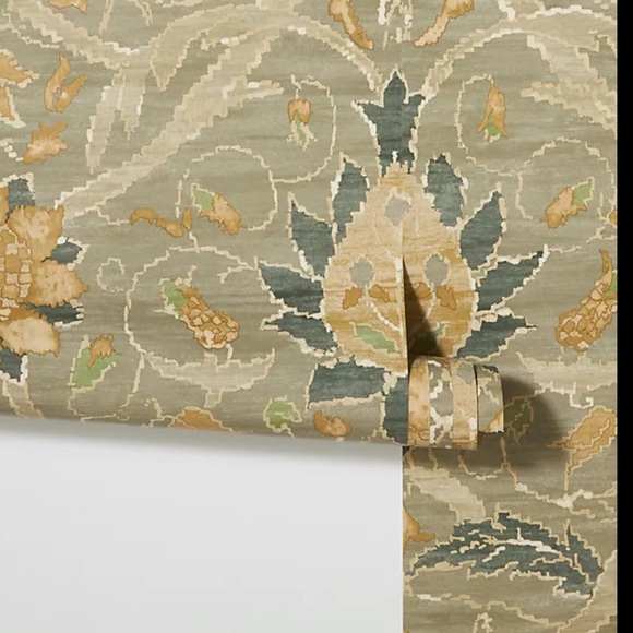 Anthropologie Montreal Wallpaper Charcoal Grey Motif Artist William Morris - Picture 5 of 11